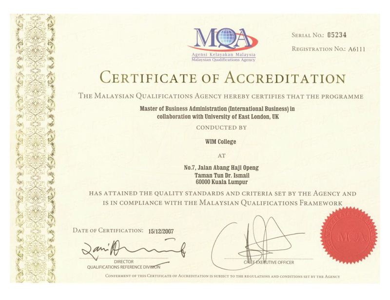 master in business